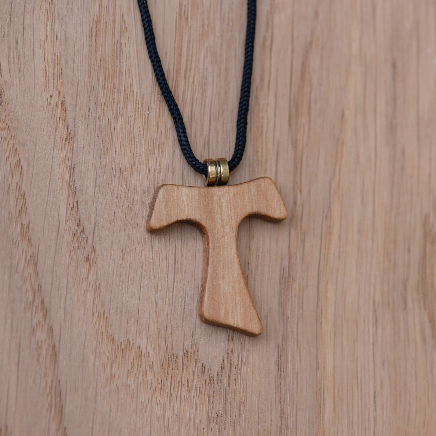 Ciondolo Croce Tau - Legno di Ulivo