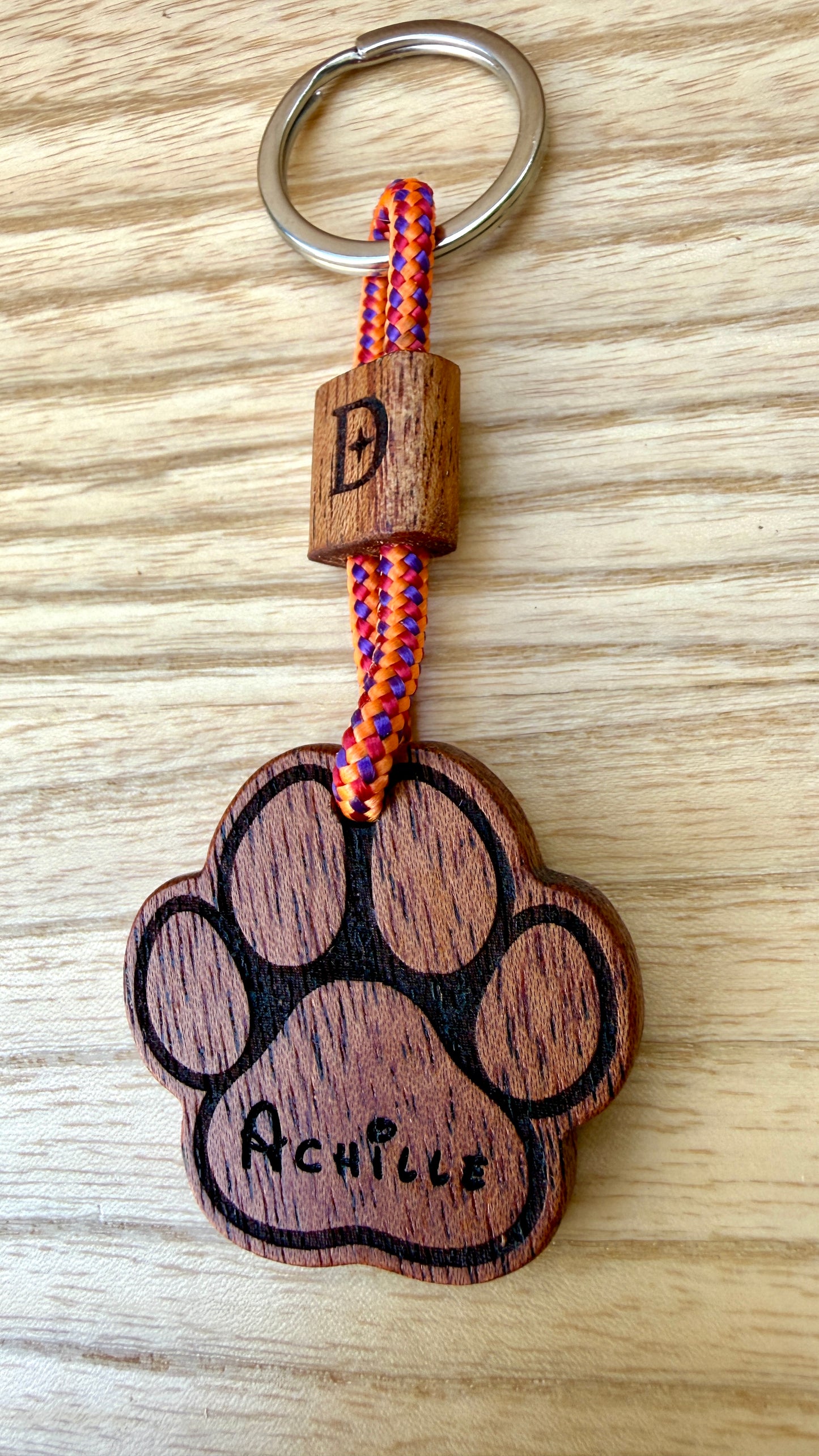 Portachiavi Pet – Cane in Mogano Kaya