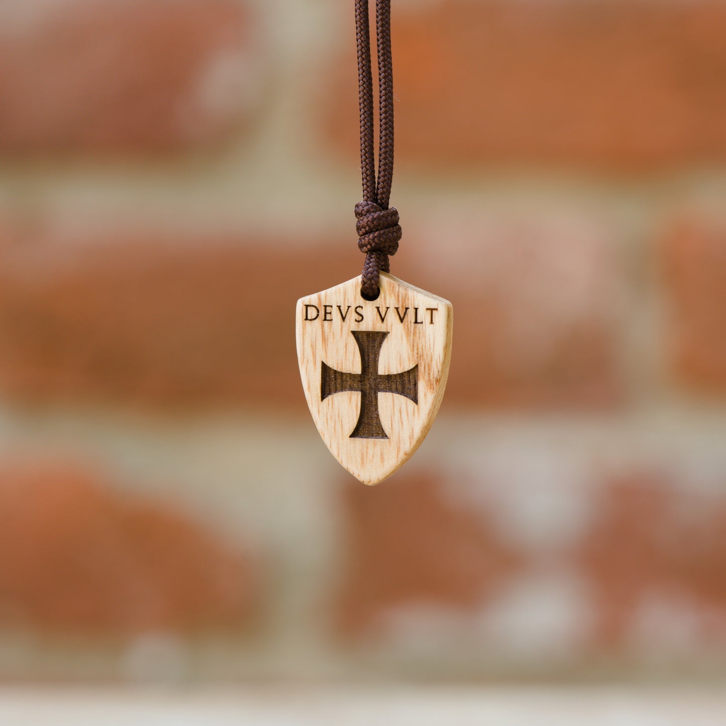 Ciondolo Scudo Templare - Deus Vult