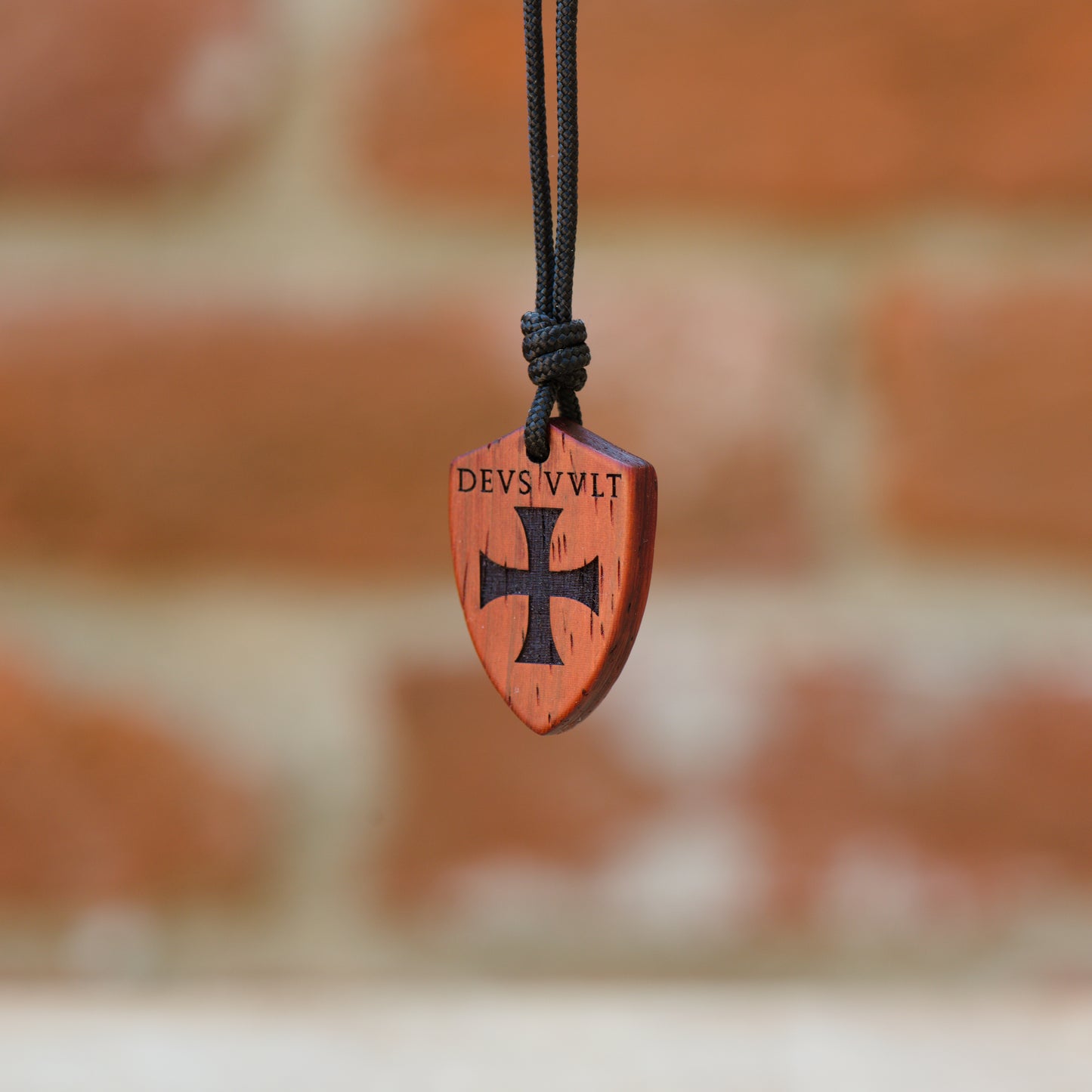 Ciondolo Scudo Templare - Deus Vult