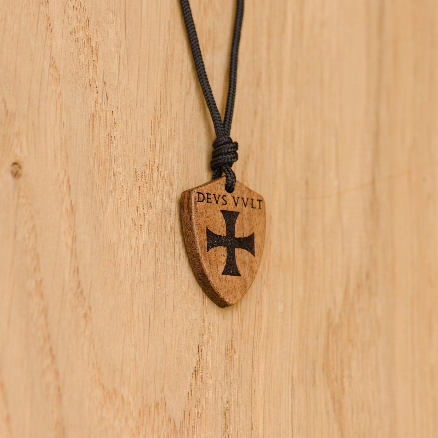 Ciondolo Scudo Templare - Deus Vult
