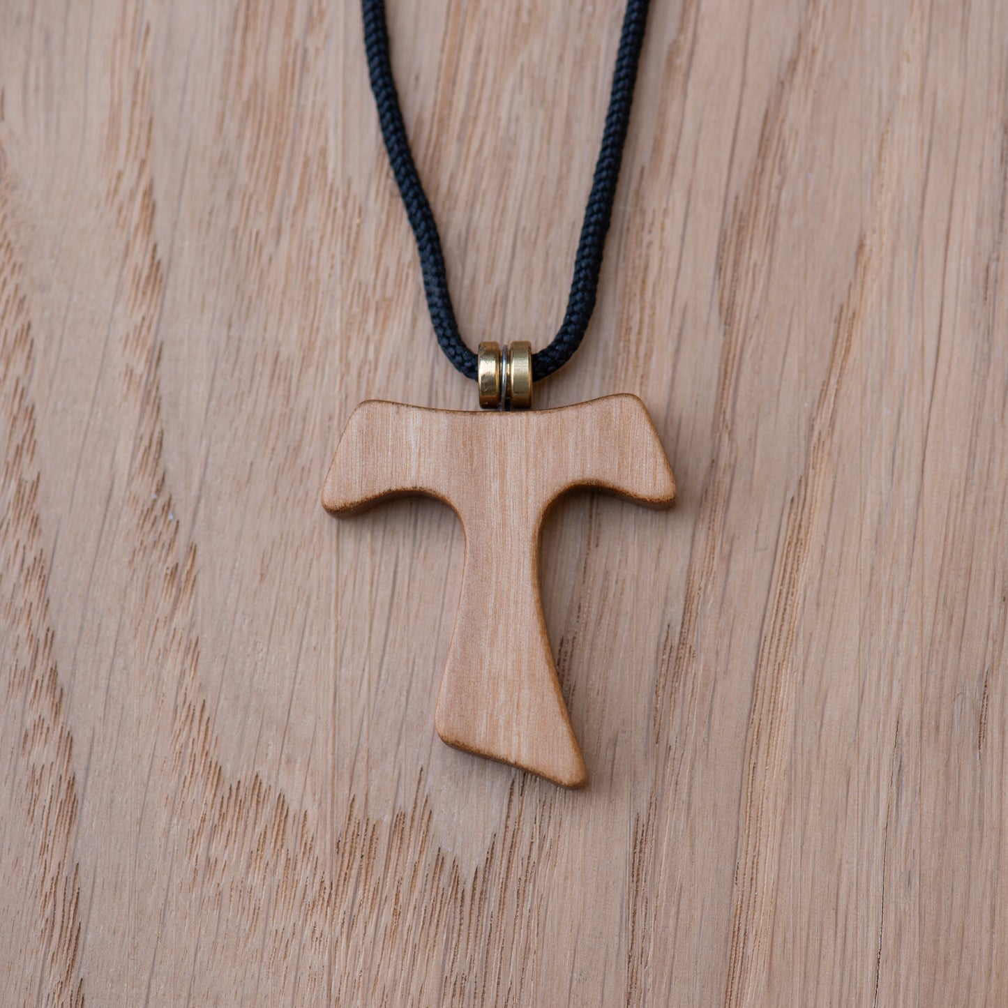 Ciondolo Croce Tau - Legno di Ulivo