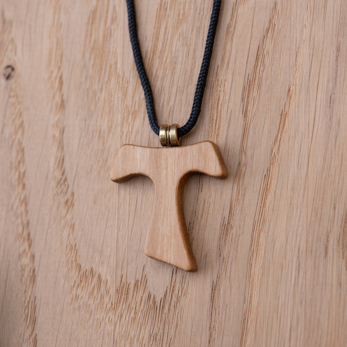Ciondolo Croce Tau - Legno di Ulivo