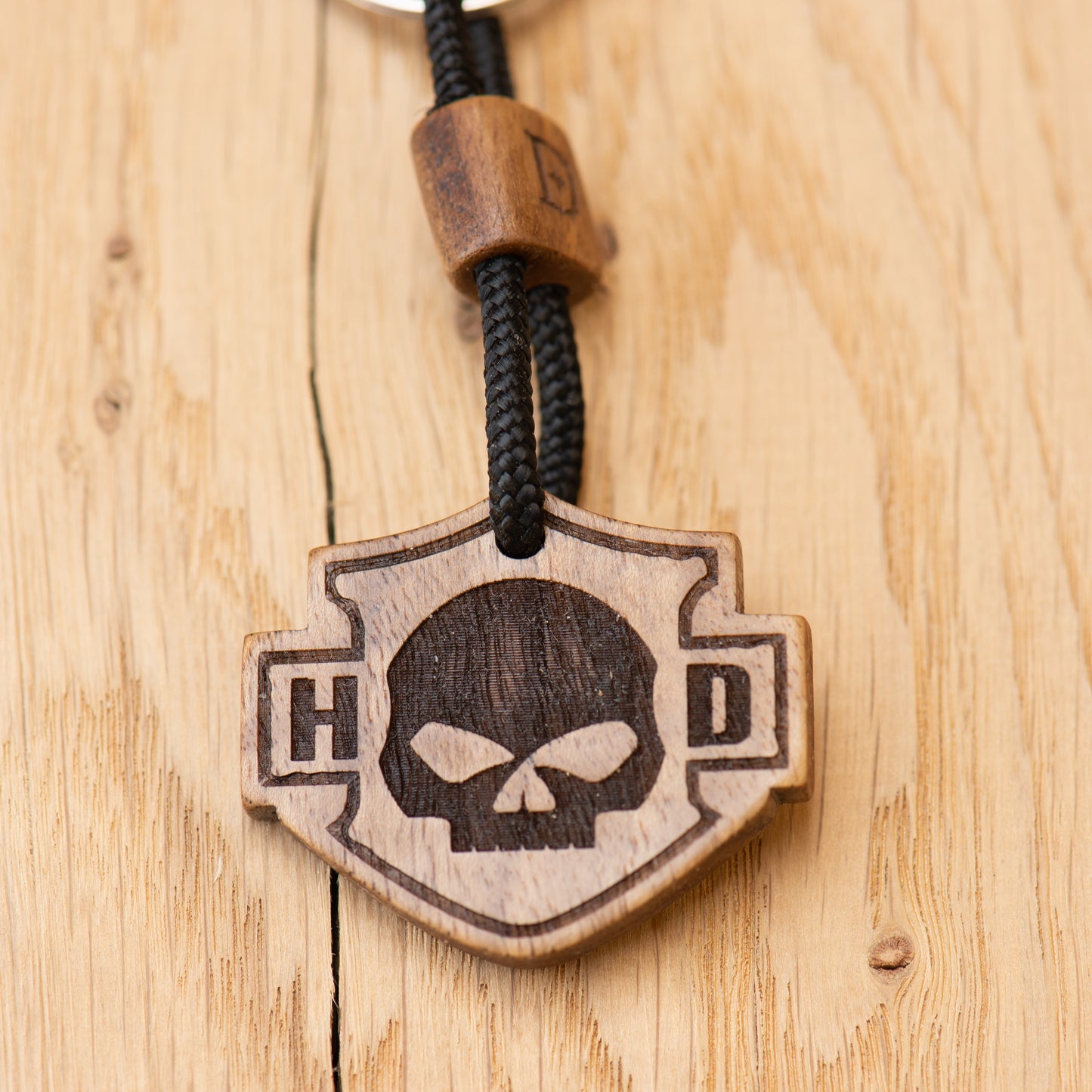 Portachiavi Biker Willy G Skull - Noce