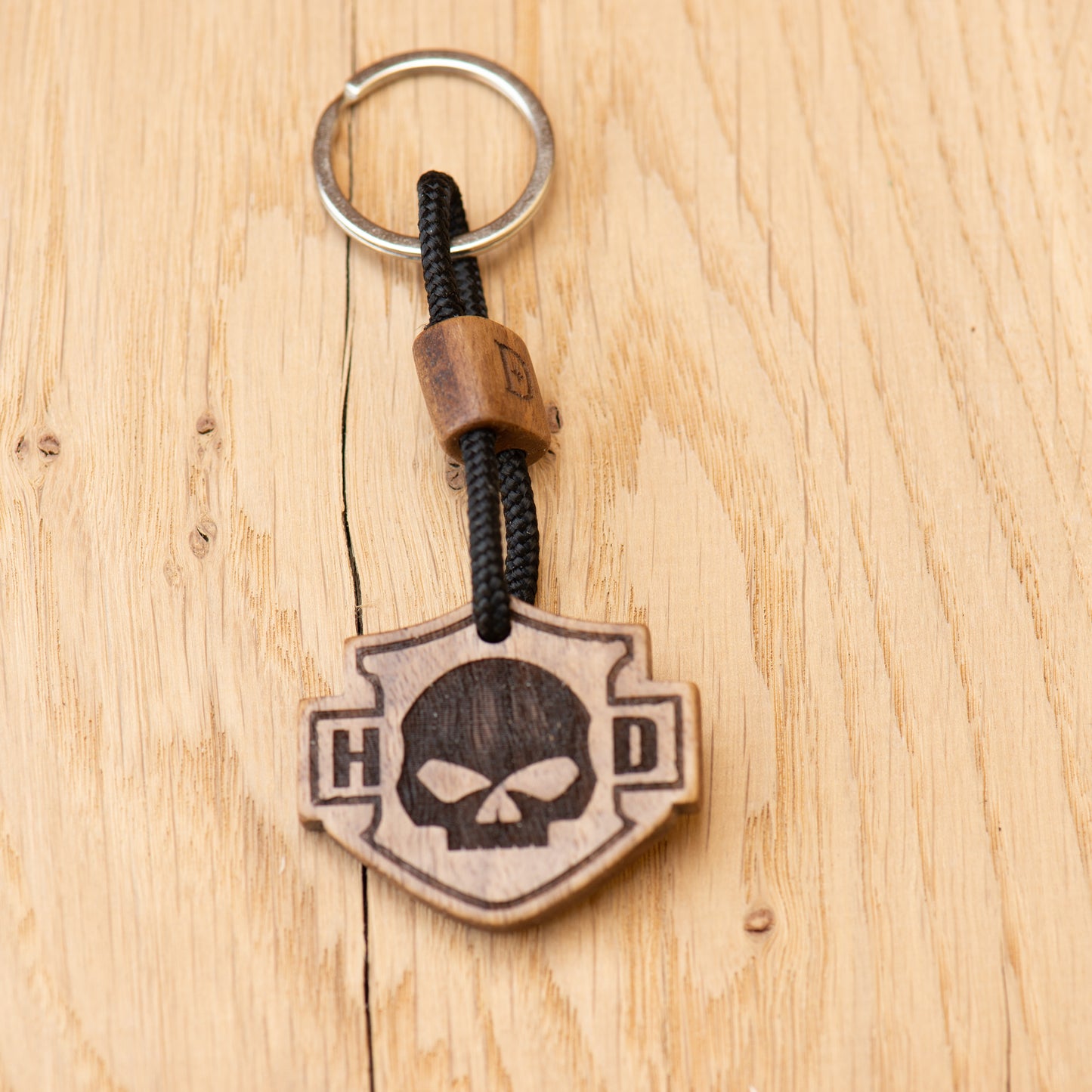 Portachiavi Biker Willy G Skull - Noce