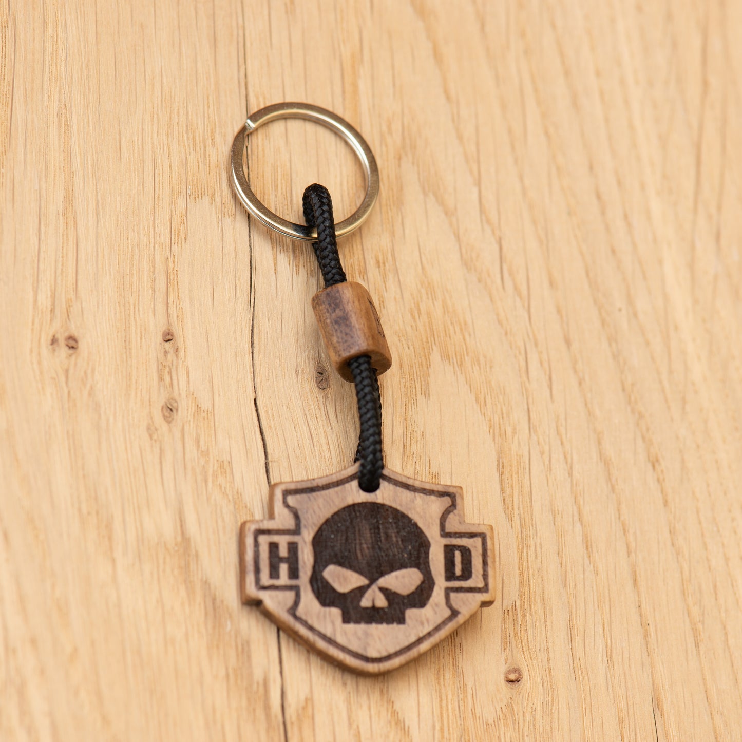 Portachiavi Biker Willy G Skull - Noce