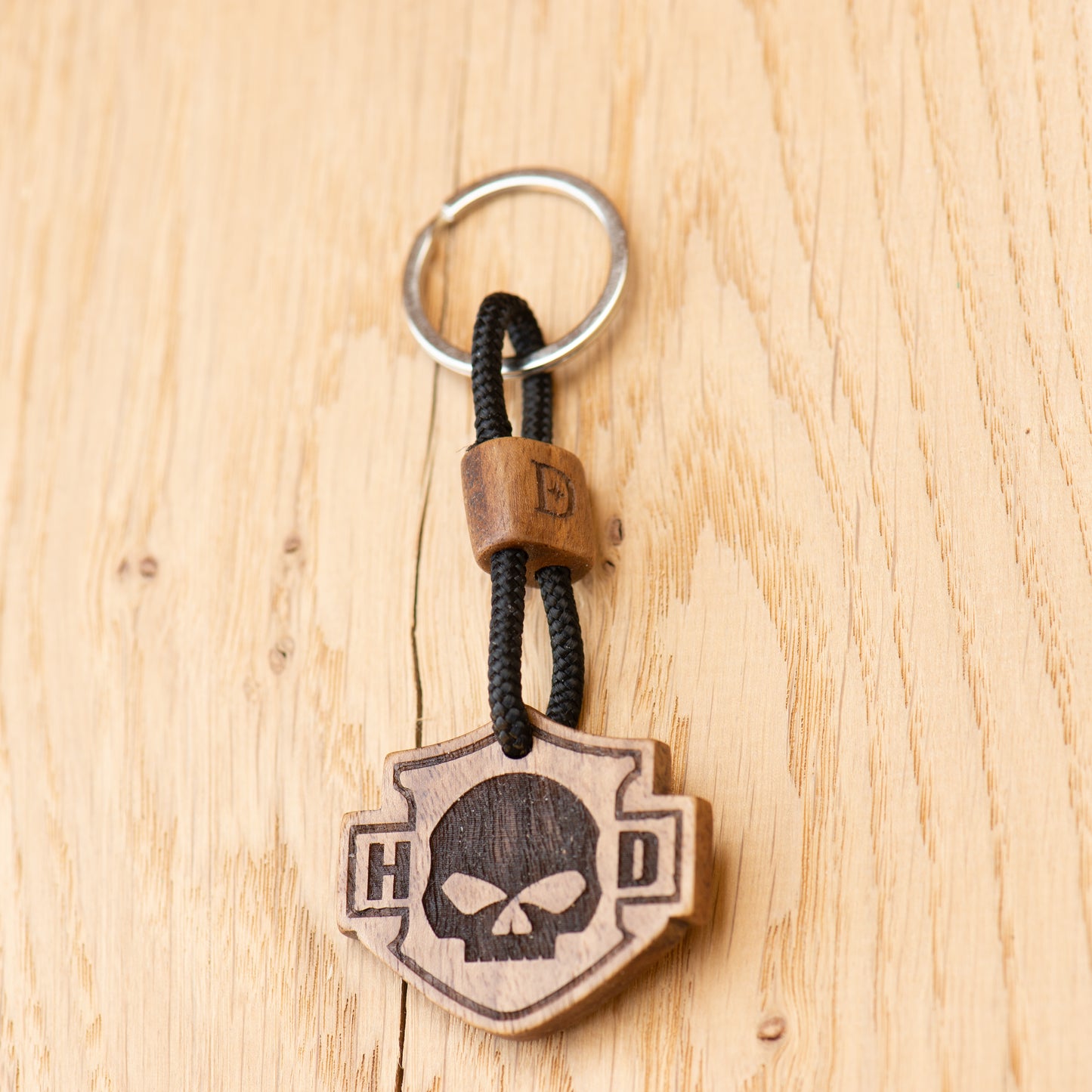 Portachiavi Biker Willy G Skull - Noce