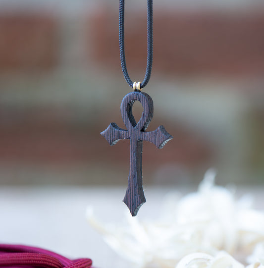 Ciondolo Ankh Gotica – Legno di Wengè