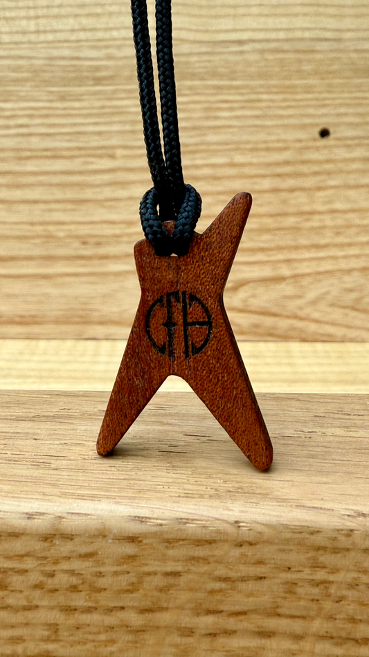 ciondolo in legno chitarra dimebag darrell