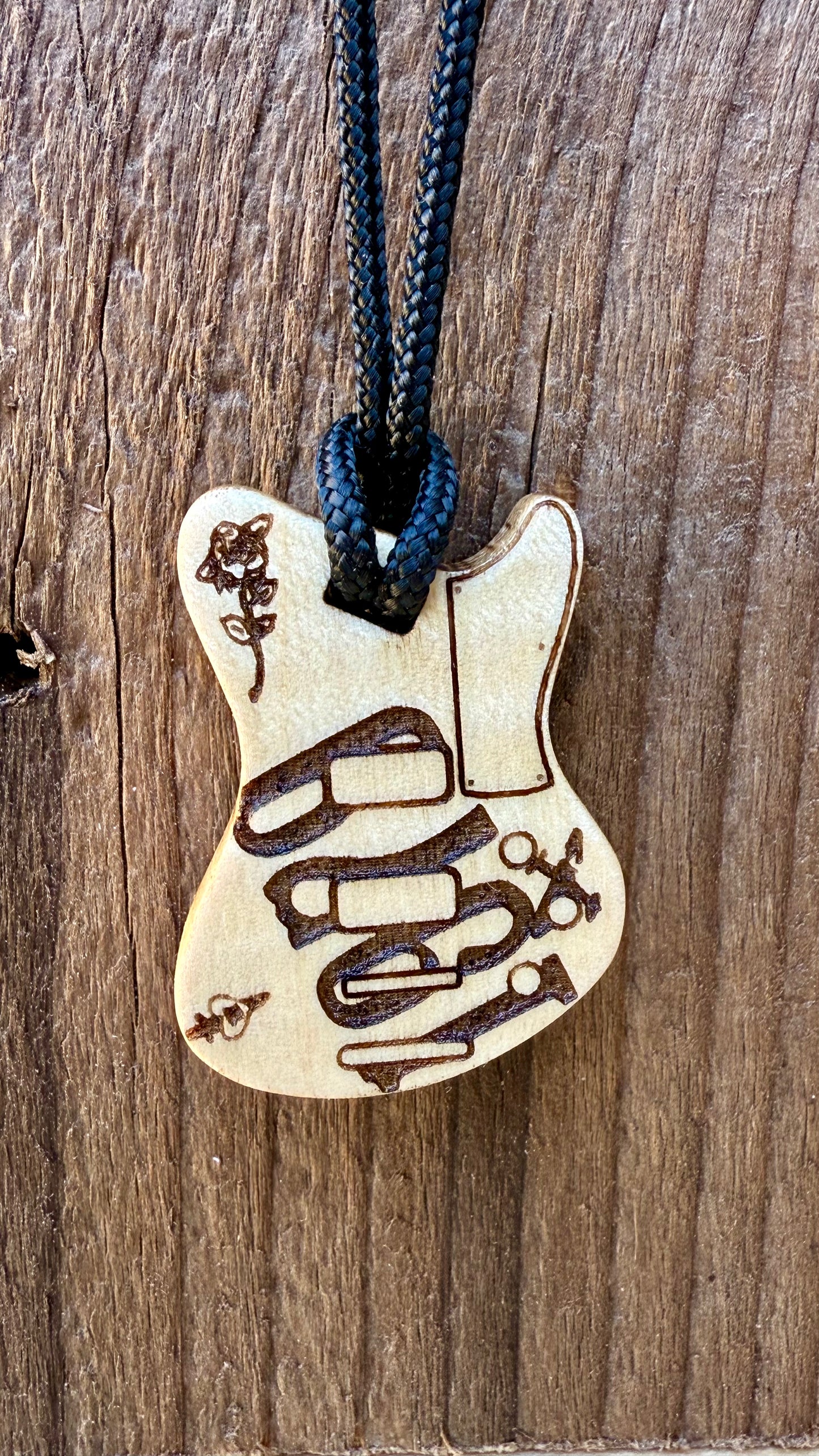 simon gallup bass pendant - the cure