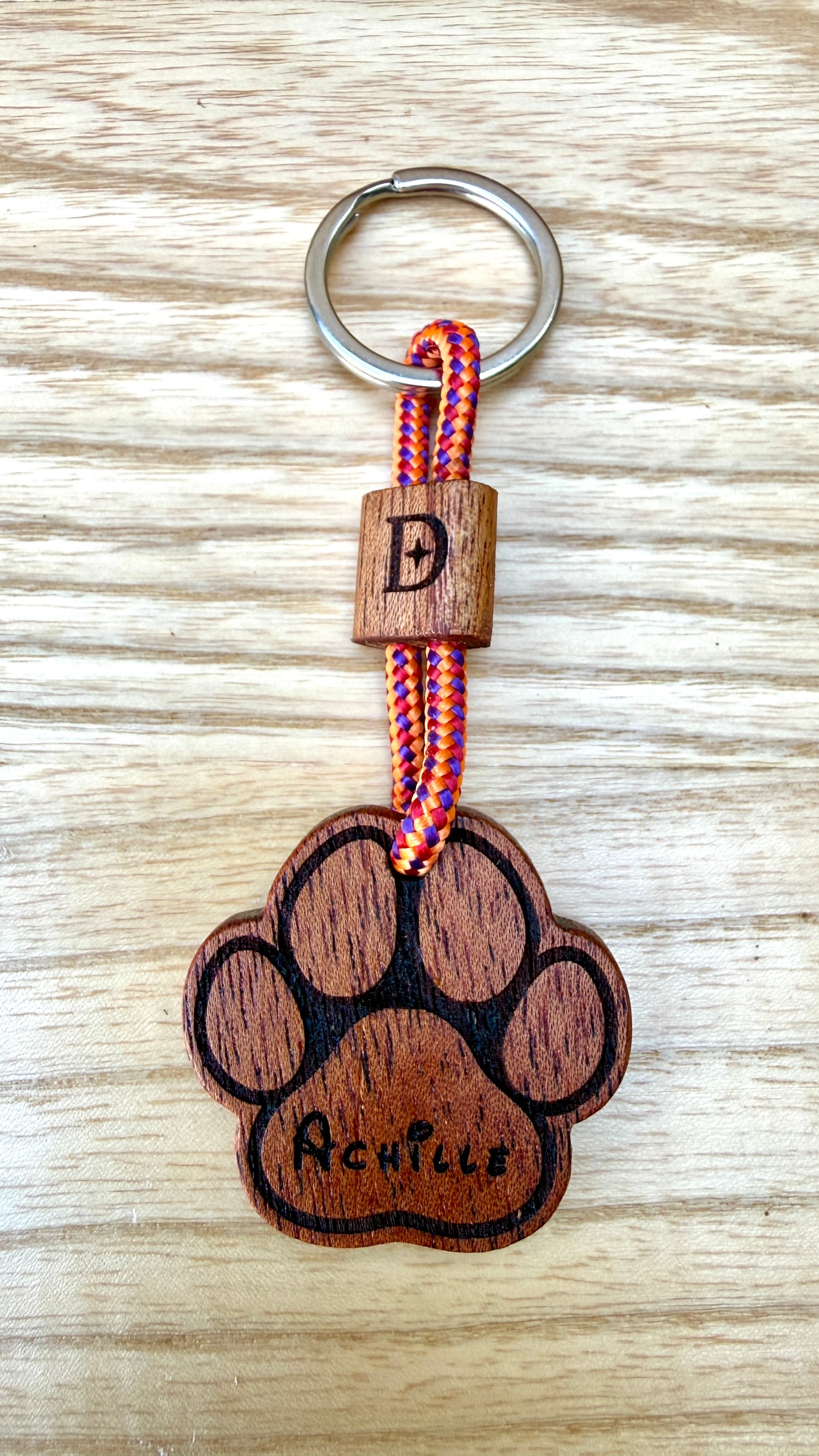 Portachiavi Pet – Cane in Mogano Kaya