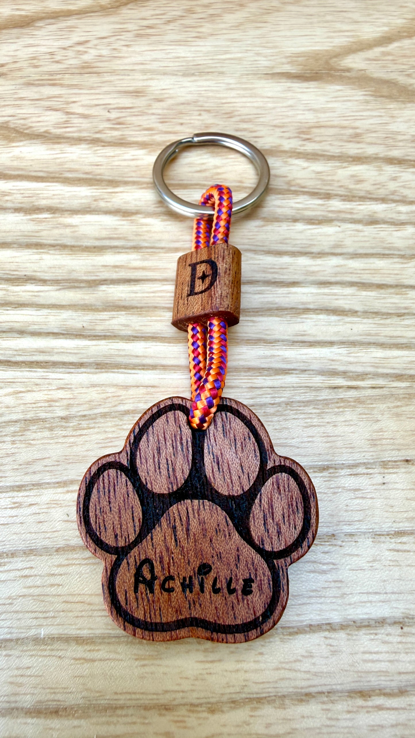 Portachiavi Pet – Cane in Mogano Kaya