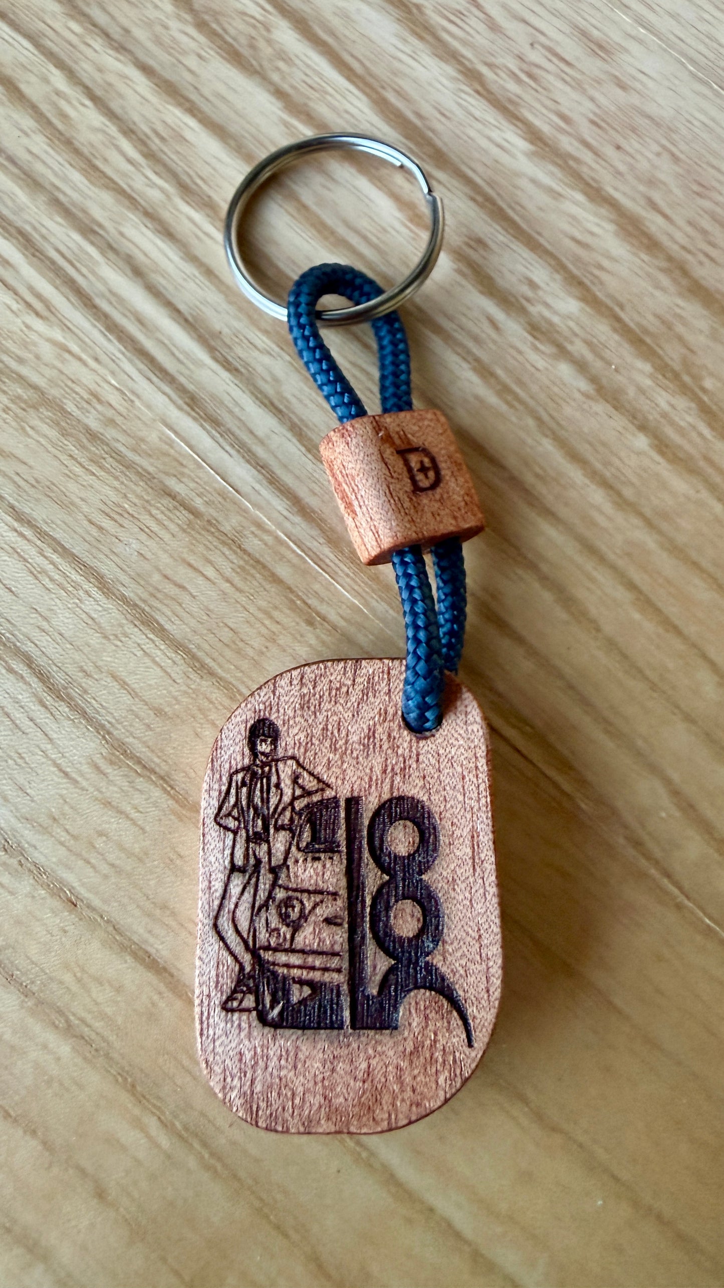 Portachiavi in legno “500 classica e Lupin III”