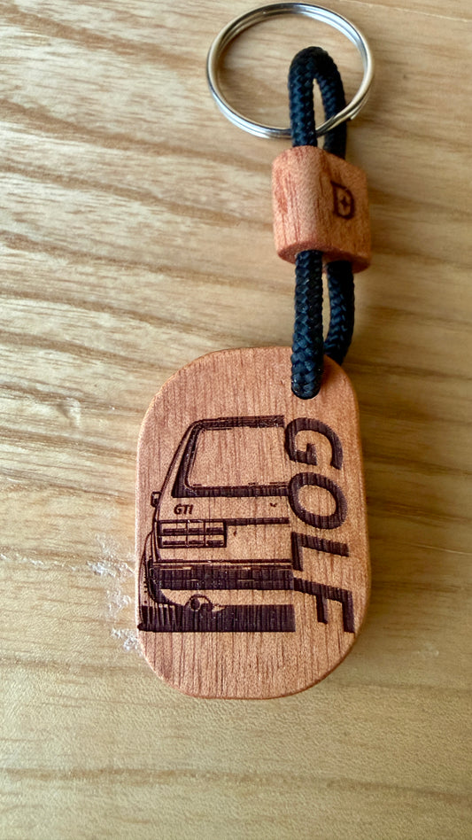 Portachiavi in legno “Golf GTI MK1”
